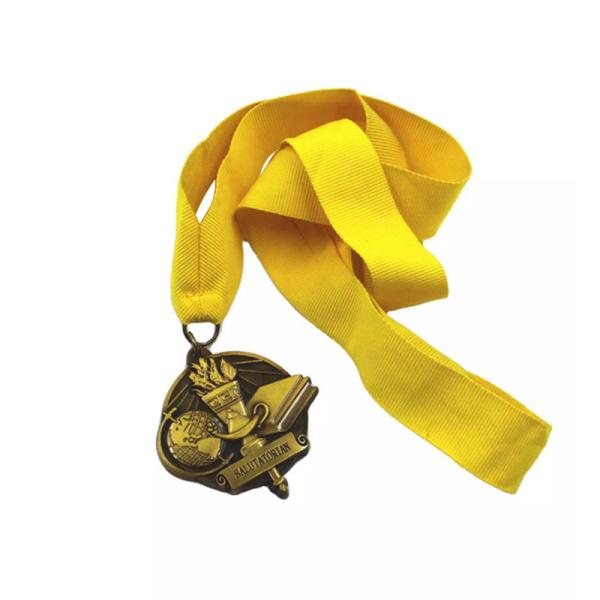 Buy cheap Brushing Custom Marathon Sport Medal Zinc Alloy 3D Gold Metal Award from wholesalers