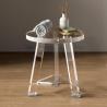 Buy cheap Detachable Waterproof Custom Acrylic Furniture Lucite Round Acrylic Bathroom Stool from wholesalers