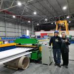 H75 Trapezoidal Roof Sheet Roll Forming Machine For Tile Making