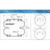 Buy cheap FD120-17 Contitech Air Spring 0.8Mpa Double Bellow Air Bag 11305 from wholesalers
