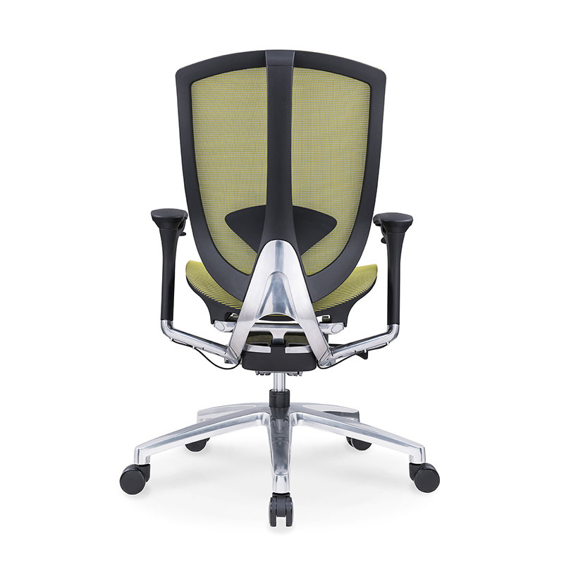 Ergonomic Green PU Lifting Arms High Back Mesh Computer Office Chair