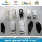 Plastic White/Black Various Sizes ID Badge Lid Tooth Clips