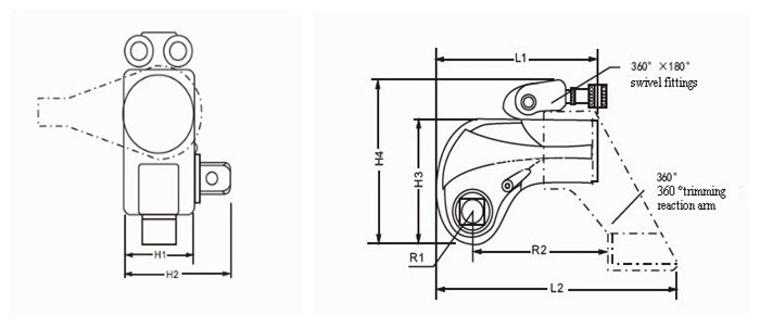 PDTA hydraulic torque wrench products imported from china