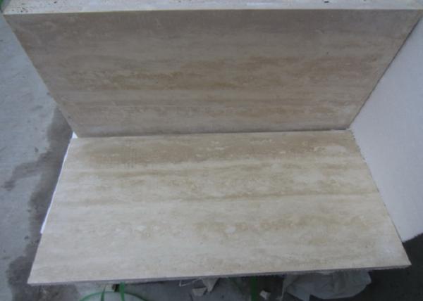 Buy cheap Yellow Classic Travertine Natural Marble Tile Up 85 Polished Degree from wholesalers
