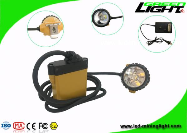Buy cheap Waterproof IP68 Miners Cap Lamp , SAMSUNG Battery Miners Lights for Hard Hats from wholesalers