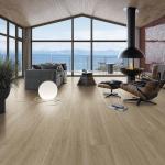 Yellow Brown Firebrick Floor Strips For Bedroom And Office 200x1200mm Wooden