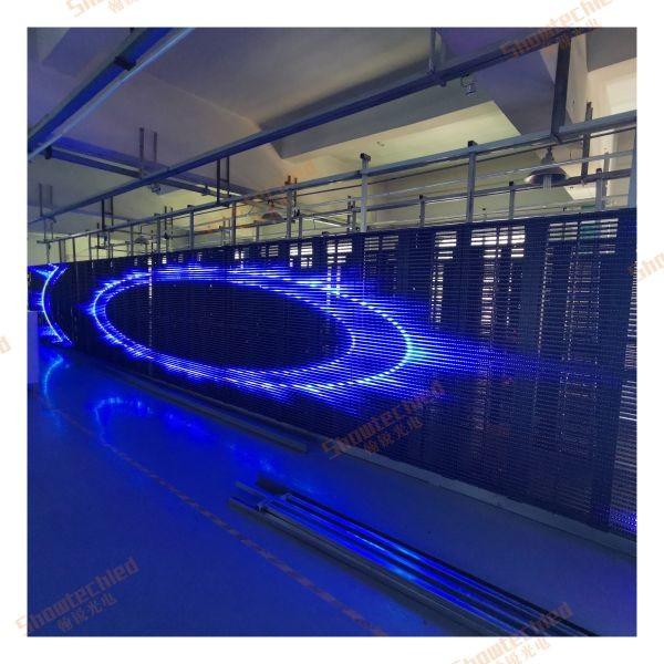Buy cheap P15.625 Transparent LED Mesh Screen Outdoor High Brightness Billboard from wholesalers