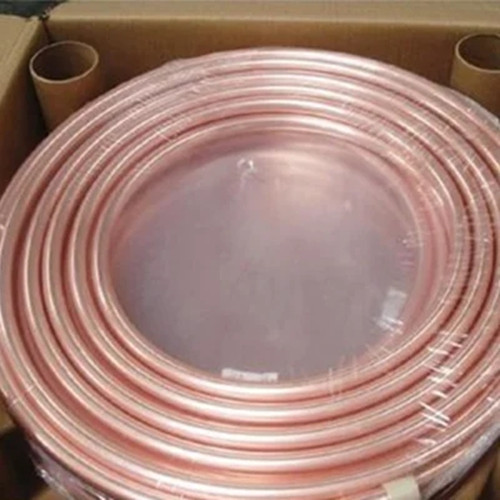 Pancake Design Refrigeration Coil Copper Tube for Air Conditioner and Refrigerator Outside Diameter 1/4" 6mm Grade C1100 15m