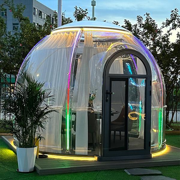 Buy cheap 9.6M2 Dining Bubble Tent Polycarbonate Aluminum Garden Room Prefab Homehouse from wholesalers
