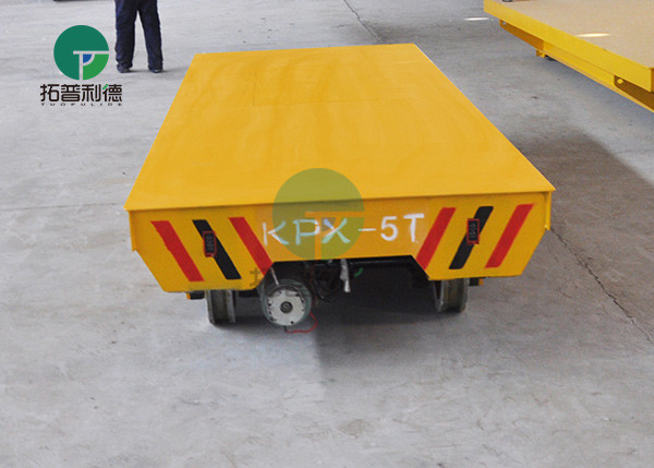 battery power explosion proof 50 ton machine parts motorized pallet rail trailer