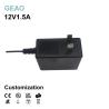 Buy cheap Industrial 12V 1.5A Power Supply Adapter Wall Mount 100VAC - 240VAC from wholesalers