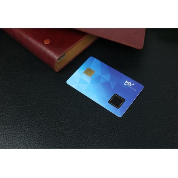 Buy cheap 7816 Chip Fingerprint Smart Card For Employee Identification from wholesalers