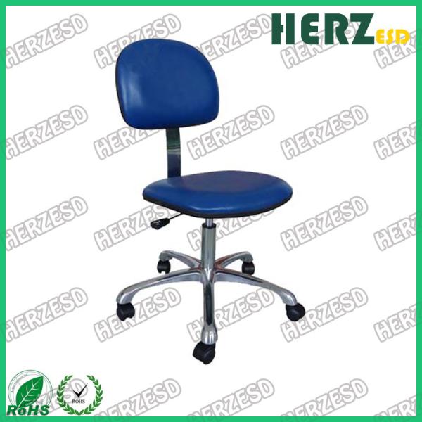 Buy cheap Ergonomic ESD Cleanroom PU Leather Adjustable Lab Chairs 440 -580mm Adjust Height from wholesalers
