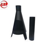 Outdoor Carbon Steel Black 1.5mm Round Wood Burning Stove