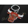 Buy cheap Bull Logo 2D Promotional Products Keychains , Travel Key Chain Shiny Silver Plating from wholesalers