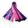 Buy cheap Safety Breakaway White Polyester Lanyards Customised Company Logo from wholesalers
