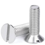 A2-70 A4-80 Bright Steel Bolts Countersunk Socket Slot Head Screw