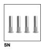 Buy cheap Outdoor Hydraulic Door Closer Nut Sex Nuts 4 Pcs Pack America Style Door Closer Components from wholesalers