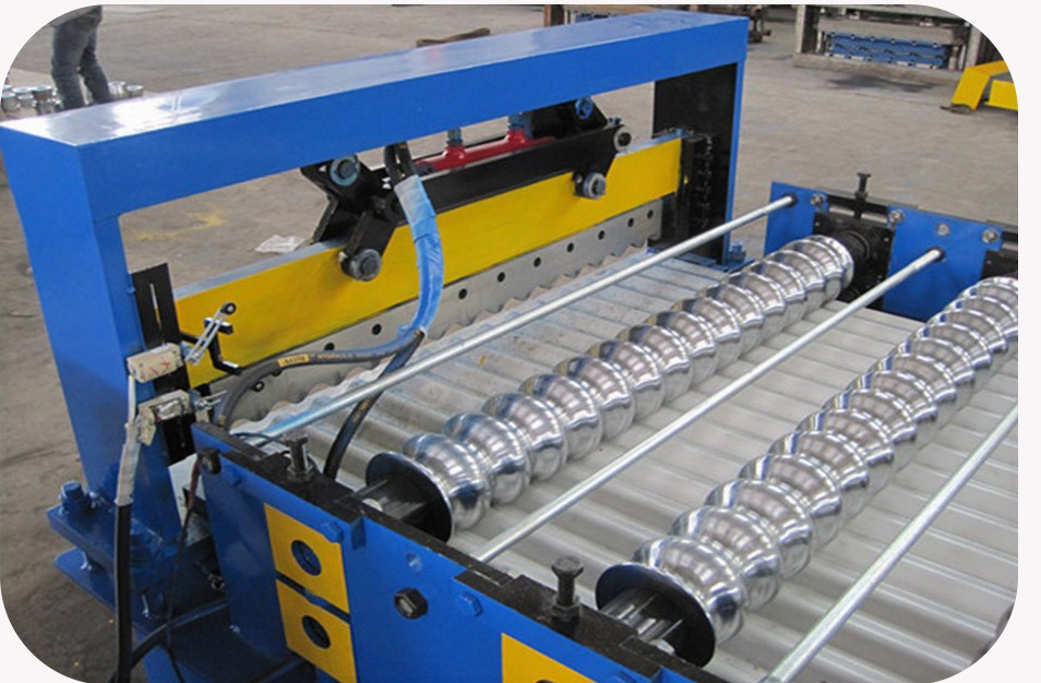 corrugated roofing sliding machine
