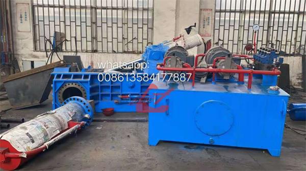 Buy cheap Powerful Force Push Out Hydraulic Scrap Tyre Wire Steel Baler Machine Full Automatic Control from wholesalers