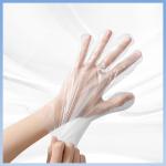 PE Clear Plastic Disposable Gloves Food Service 0.01-0.025mm