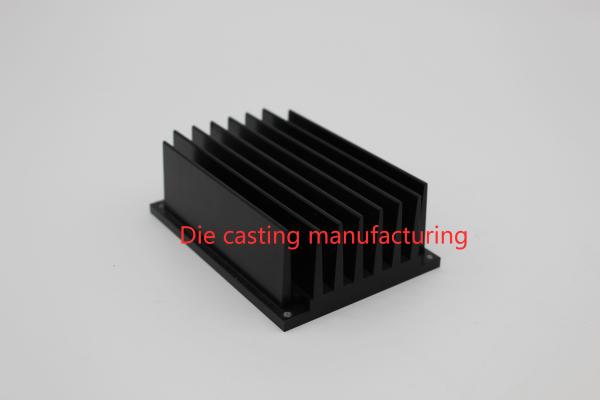 Buy cheap AL6063 Heat Sink Extruded Aluminum Parts Hard Anodizing Black from wholesalers