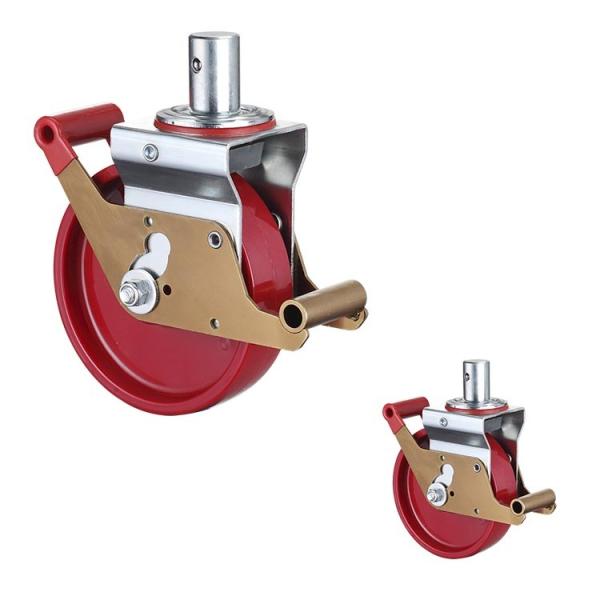 Buy cheap 125mm Scaffolding Caster Wheels , 1320lb Capacity Mobile Scaffold Wheels from wholesalers