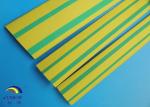 electrical insulation tube PE/PVC heat shrink tube green / yellow double color