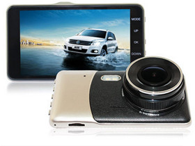 Car Dashcam with 5M Pixel CMOS Sensor, Car DVR, Full HD 1080P, 4.0 Inch IPS LCD with Dual Lens for Front & Rear view