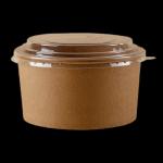 Disposable Small Paper Soup Bowls Cup Craft Kraft Paper Soup Bowl 20oz Paper
