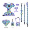 Buy cheap Luxury Dog Collar Leash Harness Set 6 Piece Design Sweat Resistant from wholesalers