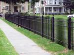 40X40mm Black Aluminum 3 Rail Fence Steel Tube Q195 Q235