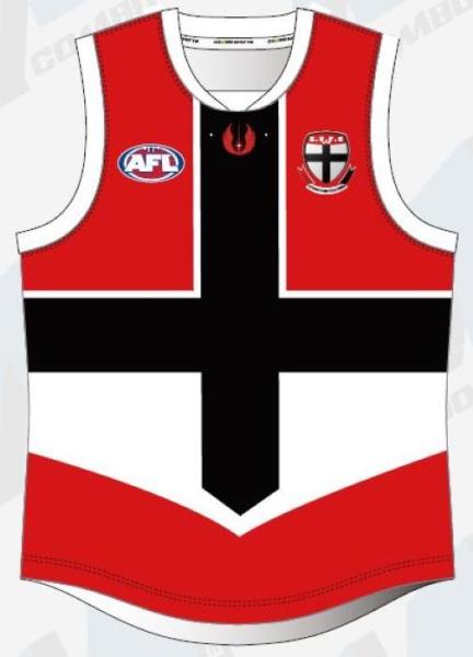 Buy cheap 100% Polyester 300gsm Aussie Rules Jersey Red Afl Football Jumpers from wholesalers