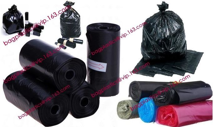 Heavy Duty Biodegradable drawtape, plastic drawstring heavy duty garbage trash roll bag,closure drawtape bag for garbage