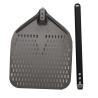 Buy cheap 12 Inch Aluminum Pizza Turning Peel Shovel Black Hard Aluminum Perforated Detachable Pizza Peel from wholesalers