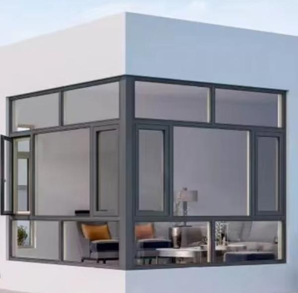 Aluminum Awning Window Manufacturer Outdoor Windproof High Quality Double Glazed