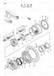Steel Planetary Reducer EX120-2 Excavator Travel Motor Catalog 9091652 9116399