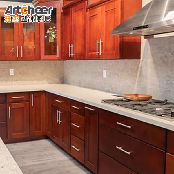 Buy cheap Spacious Kitchen Cabinets Set with American Style Wooden Design and MDF Door Material from wholesalers