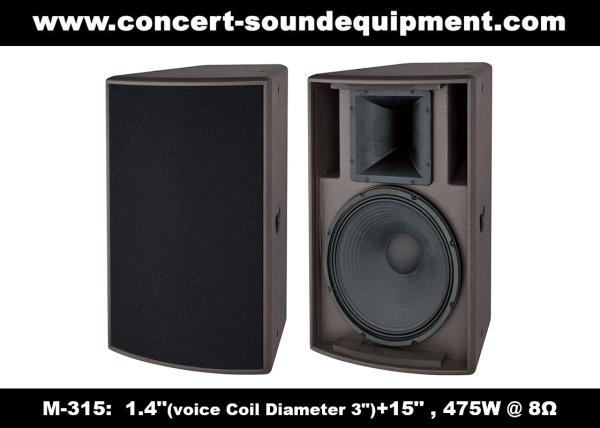Buy cheap 1.4" + 15" Sound Equipment / 475W Full Range Speaker For DJ And Installation In Disco, Nightclub , Church from wholesalers