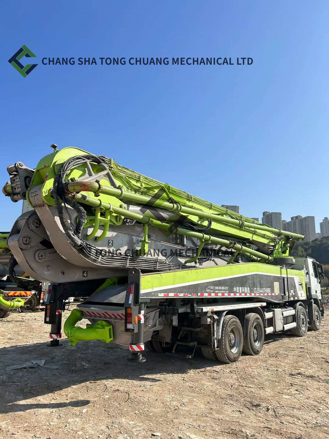 2019 Zoomlion ZLJ5440THBBE 63X-7 RZ Four Axle 63M Mercedes Chassis Concrete Pump Truck