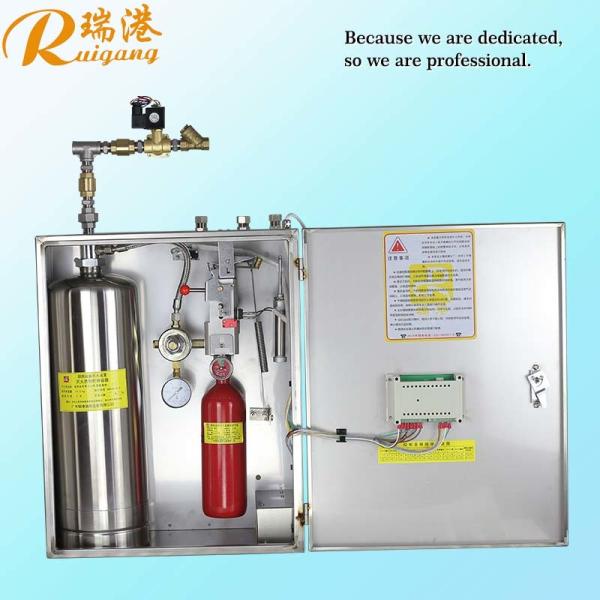 Buy cheap Stainless Steel 9L Commercial Kitchen Fire Suppression System 105 Seconds Discharge Time Low Pressure Nozzle from wholesalers