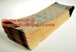Staple Food grade kraft paper bags, stapled kraft bag, stapled bread kraft bag