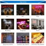 Acrylic LED Neon Light Sign Energy Saving Happy Birthday Neon Lights