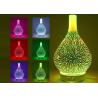 Buy cheap Household 3D Fireworks Glass Aroma Diffuser Humidifier Machine With Colorful Light from wholesalers