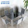 Buy cheap Nordic Marbled Tempered Glass Dining Table And Chair Combination from wholesalers