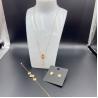Buy cheap Flowers High Polish Newest Gold Color Stainless Steel Earring ,Necklace , Bracelet Sets For Lady from wholesalers