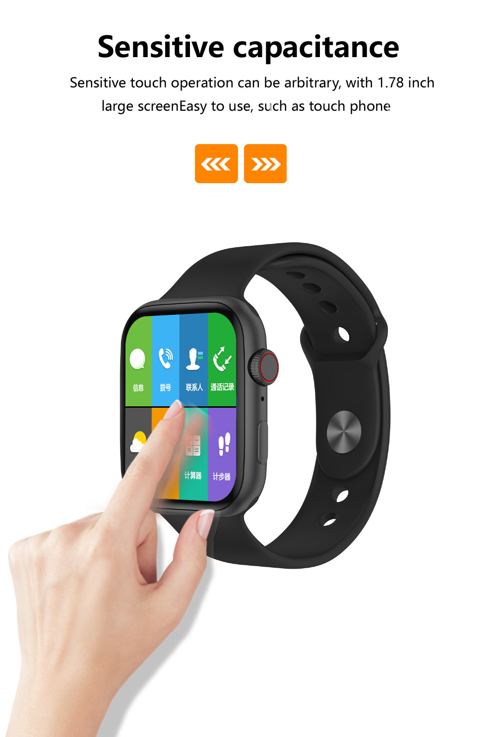 2021 Original IWO YY21 Smart Watch Call 44mm Fitness Tracker Heart Rate Monitor Blood Pressure SmartWatch IOS Android P
