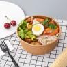 Buy cheap Take Away Disposable Food Containers Kraft Paper Salad Bowl With Pet Lid from wholesalers