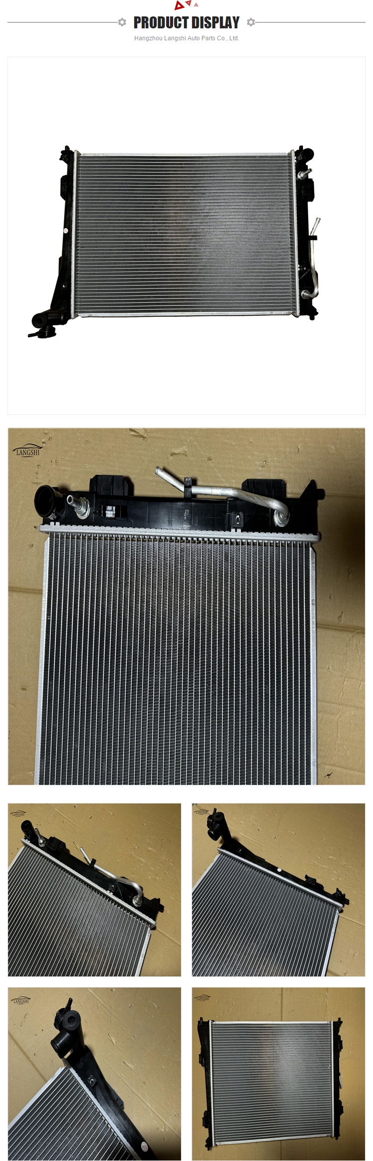 253103R551 253103R550 Auto Parts Cooling System for KIA K5 Aluminum Radiator Water Tank
