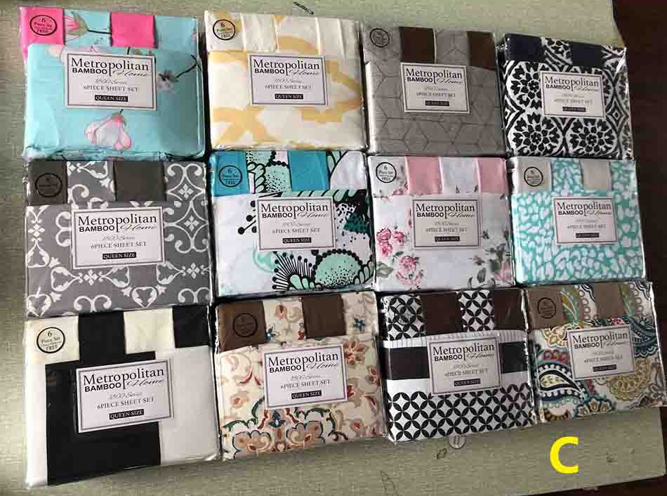 NO Filling Solid Print Microfiber Fabric 80gsm 100% Polyester Bedding Sheet Set 6pcs